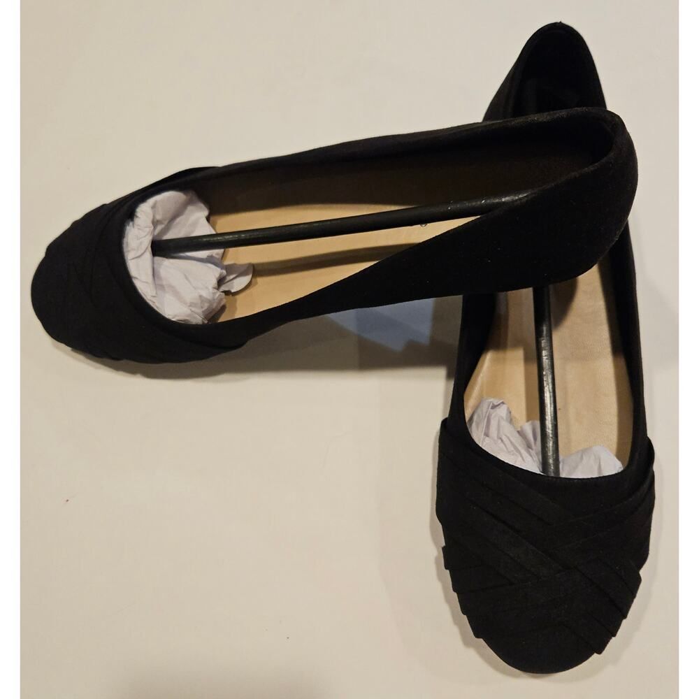 Ataiwee Women's Round Toe Suede Ballet Flats - Size 8M